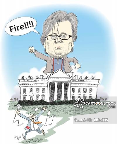 Steve Bannon opens fire on a reporter.
